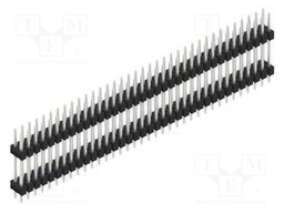 Connector: pin strips; pin header; male; PIN: 72; 2.54mm; THT; 2x36