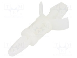 PCB distance; polyamide; L: 11.1mm; snap fastener; Colour: natural