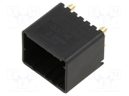 Socket; wire-board; male; J2000; 2.5mm; PIN: 12; THT; 250V; 4.6A
