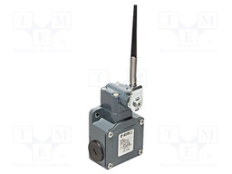 Limit switch; plunger on spring loaded element R 106mm; 10A