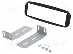 Radio mounting frame; Renault; 1 DIN; soft touch black