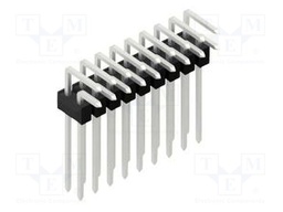 Connector: pin strips; pin header; male; PIN: 18; 2.54mm; THT; 2x9