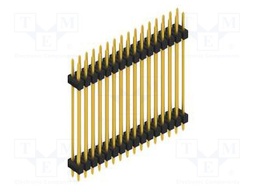 Connector: pin strips; pin header; male; PIN: 32; 2.54mm; THT; 2x16