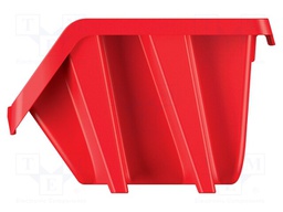 Container: cuvette; red; 77x92x60mm; KBIS10; BINEER; short