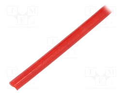 Insulating tube; red; -20÷155°C; Øint: 4mm; L: 100m