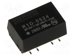 Converter: DC/DC; 1W; Uin: 4.5÷5.5V; Uout: 24VDC; Uout2: -24VDC; SMD