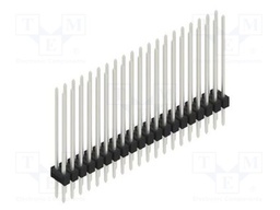 Connector: pin strips; pin header; male; PIN: 40; 2.54mm; THT; 2x20