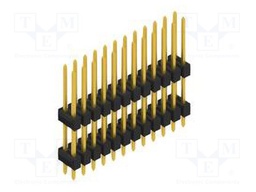 Connector: pin strips; pin header; male; PIN: 24; 2.54mm; THT; 2x12