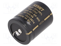 Capacitor: electrolytic; 680uF; 400VDC; ESR: 187mΩ; SNAP-IN; ±20%
