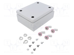 Enclosure: multipurpose; X: 150mm; Y: 200mm; Z: 80mm; KX; steel sheet