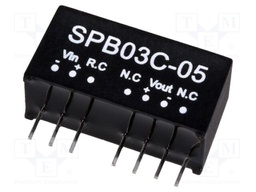 Converter: DC/DC; 3W; Uin: 36÷72V; 5VDC; Iout: 600mA; SIP; 4.8g; OUT: 1