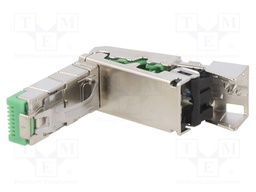 Plug; RJ45; PIN: 8; gold-plated; Layout: 8p8c; for cable; IDC