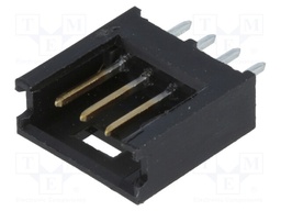 Socket; wire-board; male; AMPMODU MOD II; 2.54mm; PIN: 4; THT