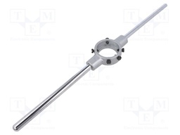 Diestock; cast zinc; Grip capac: G 3/8"-G 1/2",Mf16-Mf20; Ø: 45mm