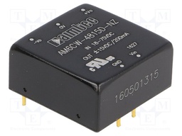 Converter: DC/DC; 6W; Uin: 18÷75V; Uout: 15VDC; Uout2: -15VDC; 1"x1"