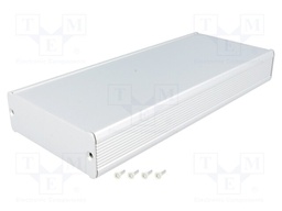 Enclosure: with panel; TUF; X: 94mm; Y: 220mm; Z: 32mm; aluminium