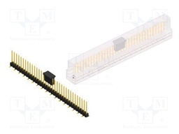 Connector: pin strips; pin header; male; PIN: 34; 2.54mm; SMT; 1x34