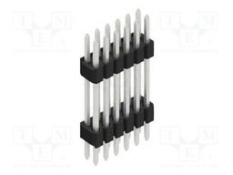 Connector: pin strips; pin header; male; PIN: 12; 1.27mm; THT; 2x6