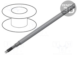 Wire; F-CY-OZ; 6x1mm2; tinned copper braid; PVC; grey; 300/500V