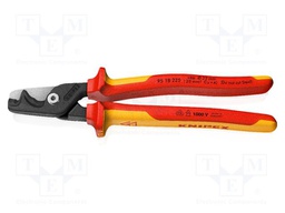 Cutters; insulated; for cables; 225mm; Blade: about 56 HRC