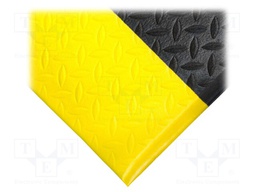 Anti fatigue mat; Width: 0.6m; L: 0.9m; Mat: PVC,foam; Colour: black