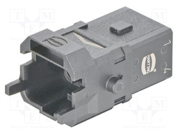 Connector: rectangular; male; Han 1A; PIN: 6; 5+PE; size 1A; crimped