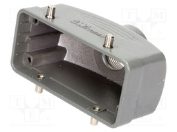 Enclosure: for HDC connectors; size 16B; for cable; straight