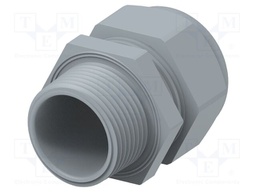 Cable gland; without nut; NPT1"; IP68; Mat: polyamide; grey