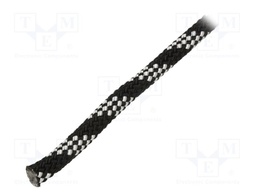Rope; polypropylene; Ørope: 8mm; L: 50m; with a core; black