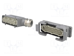 Connector: HAN; male + female; plug + socket; Han Kit; PIN: 24