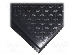Anti fatigue mat; Width: 0.9m; L: 1.5m; Mat: PVC,foam; Colour: black