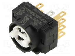 Contact Block, 5 A, 250 V, 3 Pole, 61 Series, Quick Connect