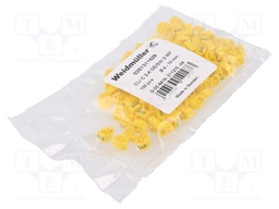 Markers for cables and wires; 4÷10mm; PVC; yellow; leaded