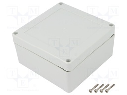 Enclosure: multipurpose; X: 120mm; Y: 120mm; Z: 60mm; ZP; light grey