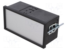 Enclosure: panel; X: 144mm; Y: 72mm; Z: 64mm; black; Series: Uninorm