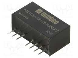 Converter: DC/DC; 1W; Uin: 4.5÷36V; Uout: 12VDC; Uout2: -12VDC; SIP8