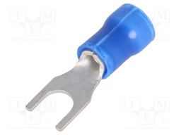 Fork terminal; M4; Ø: 4.3mm; 1÷2.6mm2; crimped; for cable; tinned
