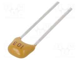 Capacitor: ceramic; 10nF; 100V; X7R; ±10%; THT; 2.5mm