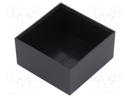 Enclosure: designed for potting; X: 50mm; Y: 50mm; Z: 25mm; ABS