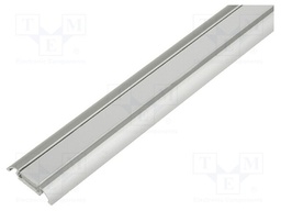 Profiles for LED modules; mat; surface; L: 2m; aluminium; anodized