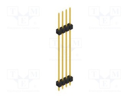 Connector: pin strips; pin header; male; PIN: 4; 2.54mm; THT; 1x4