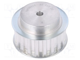 Belt pulley; T10; W: 25mm; whell width: 40mm; Ø: 61.8mm; aluminium