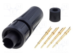 Connector: circular; Series: EN2; plug; male; soldering; for cable
