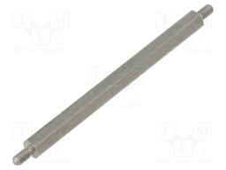 Screwed spacer sleeve; 65mm; Ext.thread: M3; hexagonal
