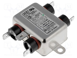 Filter: anti-interference; 250VAC; Cx: 9nF; Cy: 2.8nF; 0.51mH