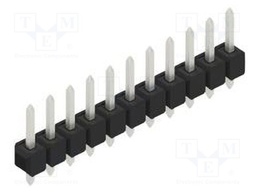 Connector: pin strips; pin header; male; PIN: 11; 2.54mm; THT; 1x11