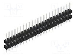 Connector: pin strips; pin header; male; PIN: 23; 2.54mm; THT; 1x23