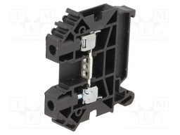 Splice terminal: rail; 0.5÷6mm2; ways: 1; terminals: 2; black; TS35