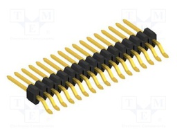 Connector: pin strips; pin header; male; PIN: 17; 1.27mm; SMT; 1x17