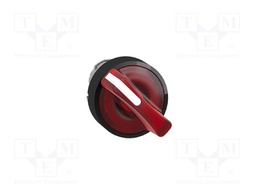 Switch: rotary; Stabl.pos: 2; 22mm; red; Illumin: LED; IP66; Pos: 2